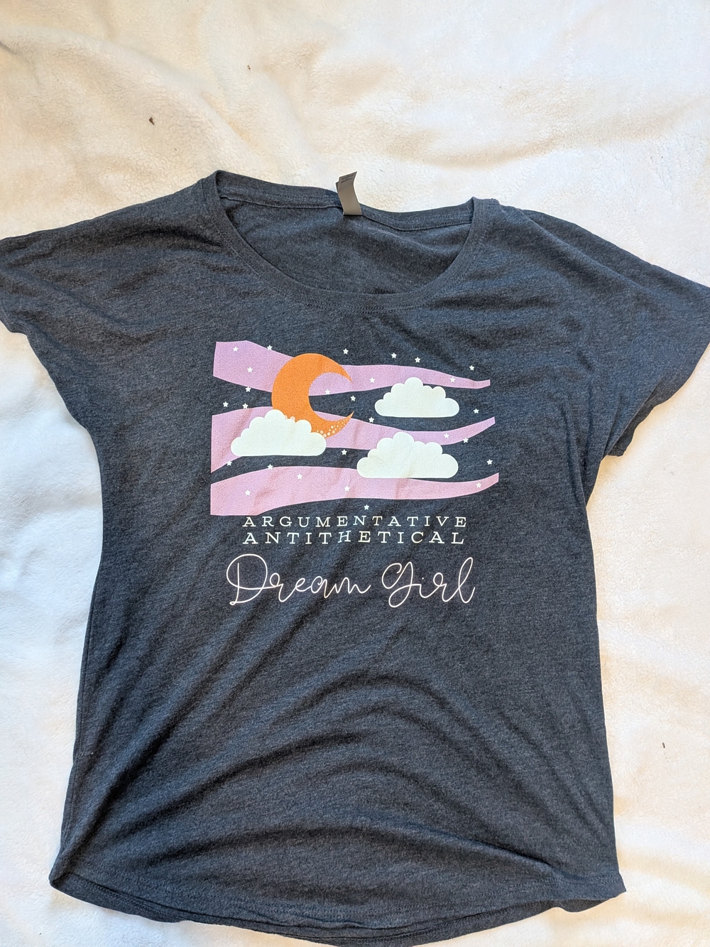 Taylor Swift Lyrics Heather Dolman Tee NWOT